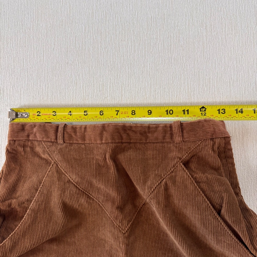 Vintage N'est Ce Pas Brown Corduroy High Waist Western Yoke Pants 9/10 Rare 70s - Picture 10 of 10